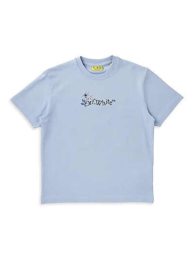 Little Girl's & Girl's Arrow Flowers Logo T-Shirt