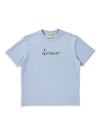 Little Girl's & Girl's Arrow Flowers Logo T-Shirt