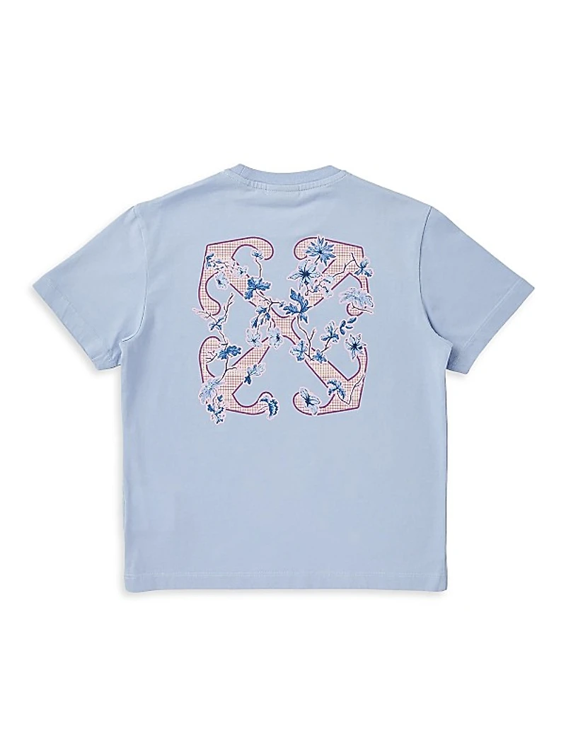 Little Girl's & Girl's Arrow Flowers Logo T-Shirt