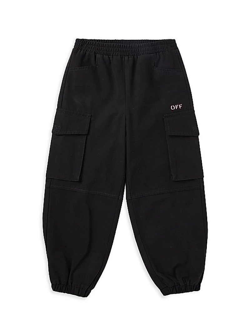 Little Girl's & Girl's Off Stamp Clear Cargo Pants