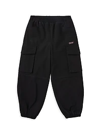 Little Girl's & Girl's Off Stamp Clear Cargo Pants