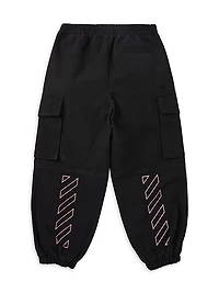 Little Girl's & Girl's Off Stamp Clear Cargo Pants