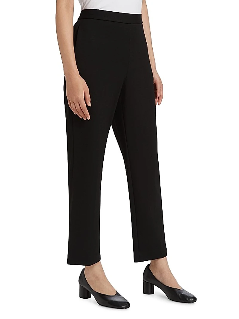 Pull-On Straight-Leg Pants
