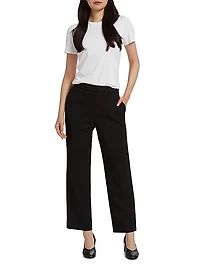 Pull-On Straight-Leg Pants