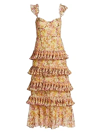 Ayesha Floral Chiffon Dress