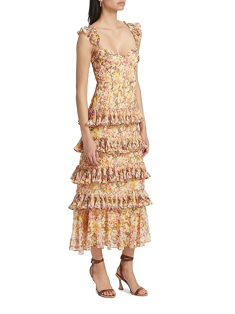 Ayesha Floral Chiffon Dress
