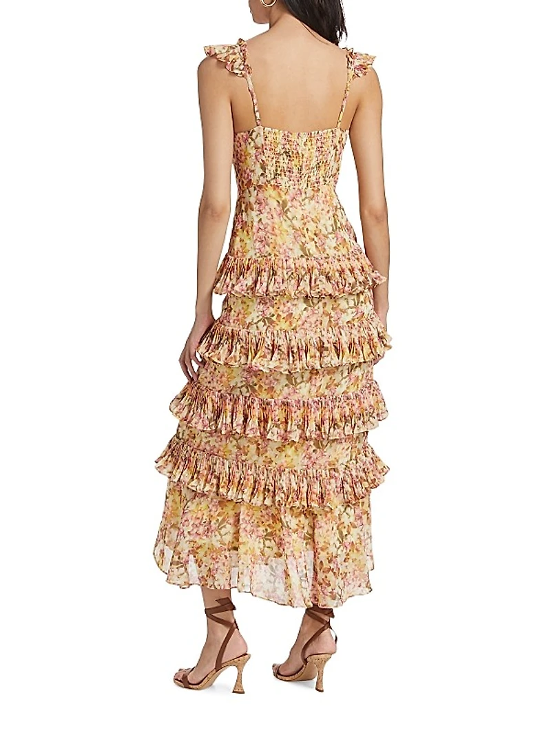 Ayesha Floral Chiffon Dress