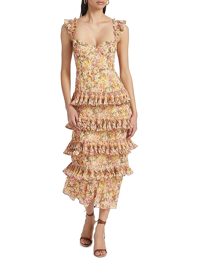 Ayesha Floral Chiffon Dress