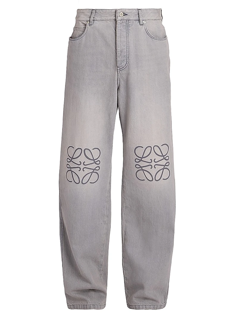 Anagram Logo Baggy Jeans