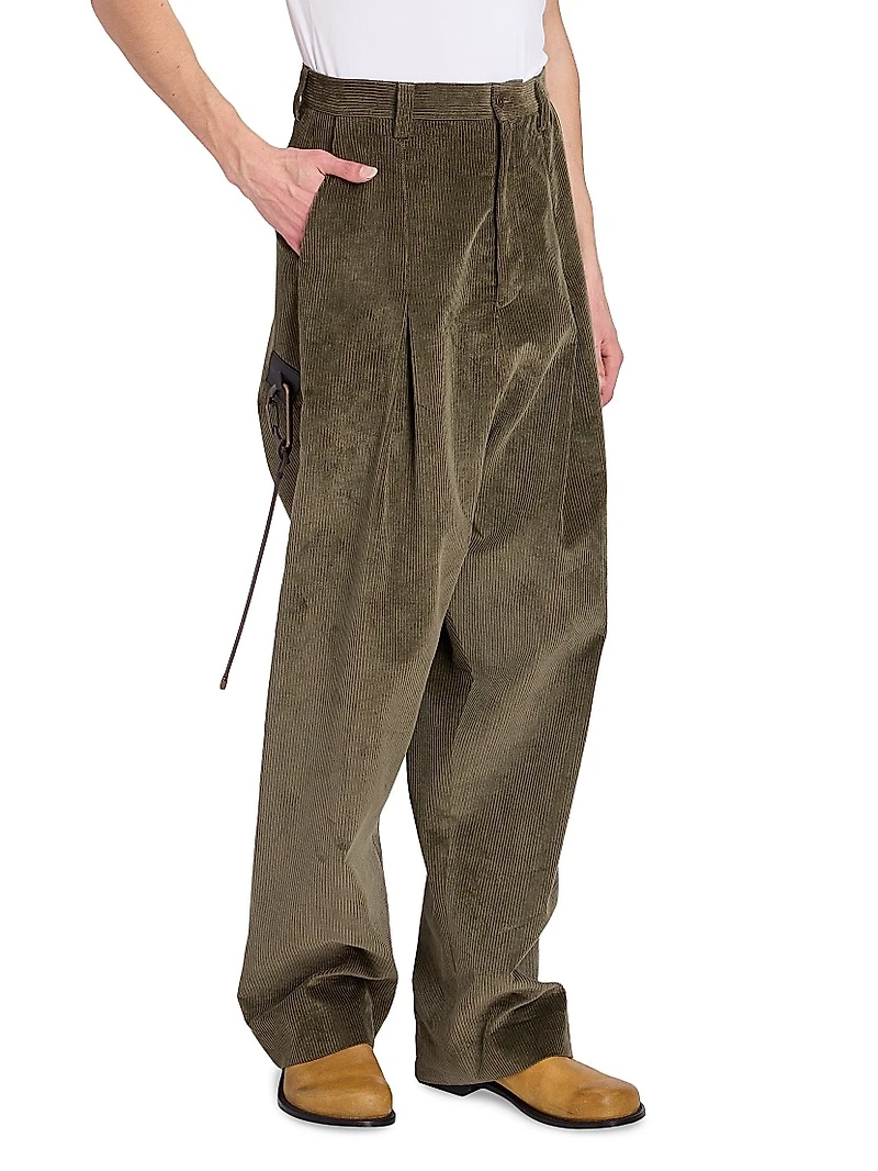 Cotton-Blend Harem Trousers