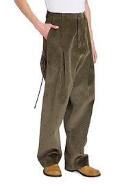 Cotton-Blend Harem Trousers