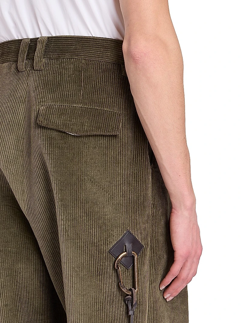 Cotton-Blend Harem Trousers