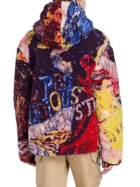 Logo Wool-Blend Hooded Jacket