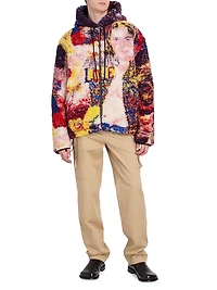 Logo Wool-Blend Hooded Jacket