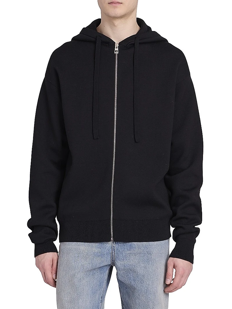 Anagram Logo Wool-Blend Hoodie