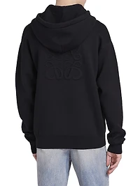 Anagram Logo Wool-Blend Hoodie