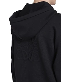 Anagram Logo Wool-Blend Hoodie