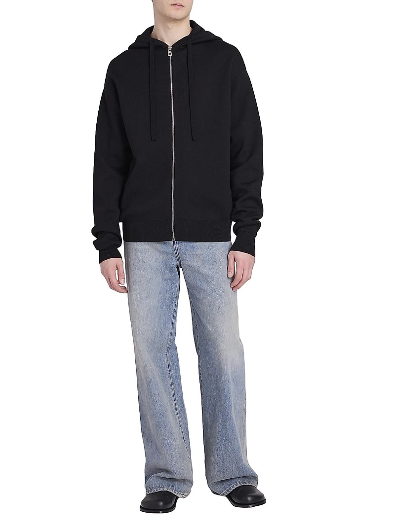 Anagram Logo Wool-Blend Hoodie