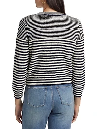 Compact Stripe Cardigan