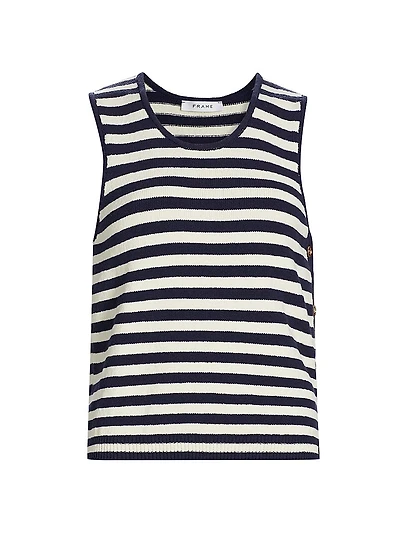 Mariner Striped Sweater Tank Top