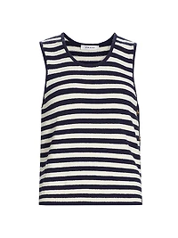 Mariner Striped Sweater Tank Top