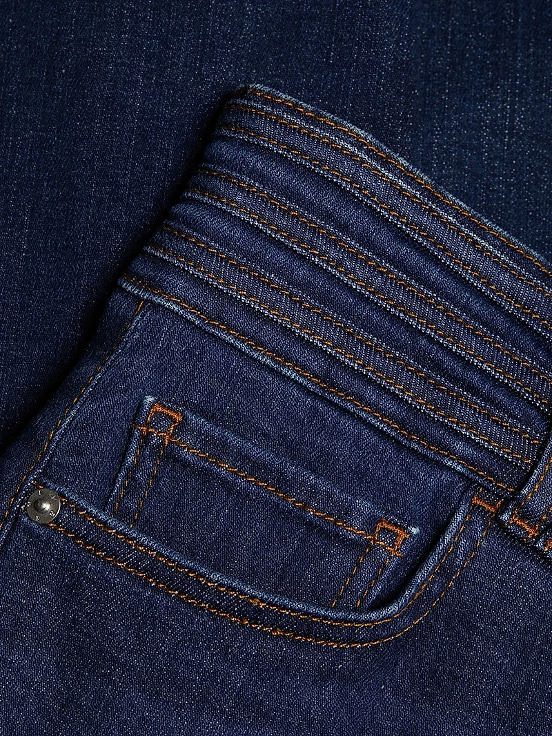 Triple Binding Crop Palazzo Jeans