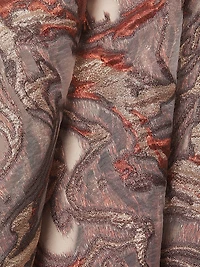 Jacquard One-Shoulder Maxi Dress