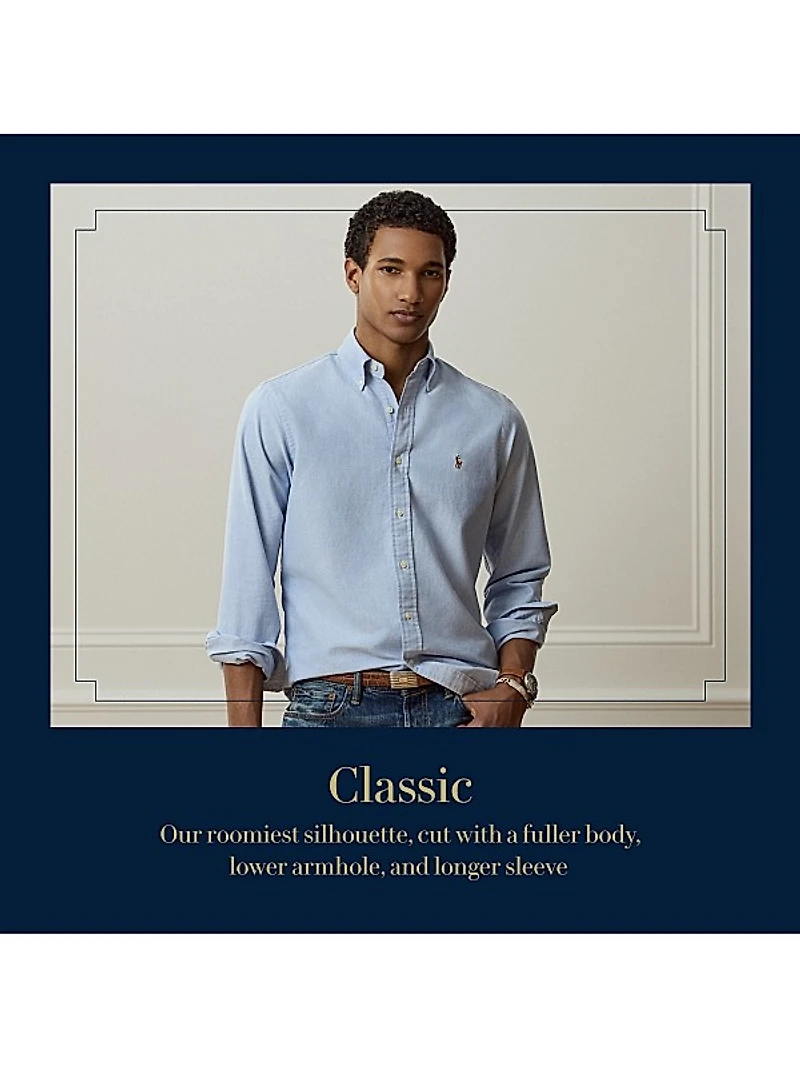 Plaid Cotton Button-Down Shirt