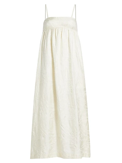 Cavola Embroidered Silk Maxi Dress