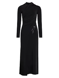 Jersey Embellished Midi-Dress