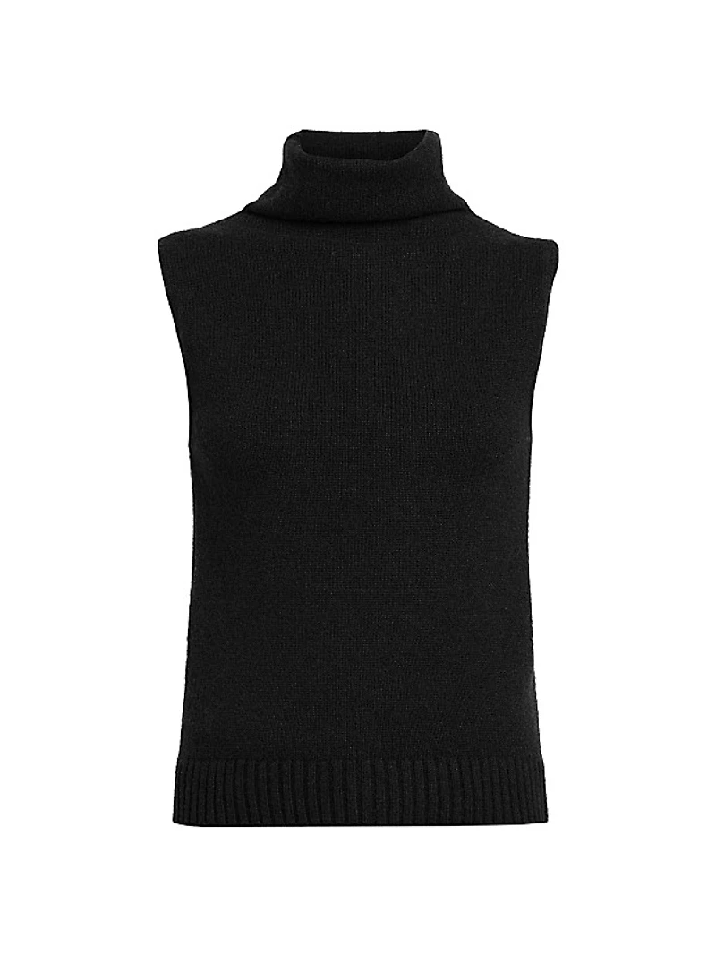 Sleeveless Turtleneck Top