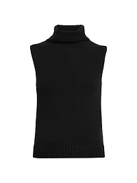 Sleeveless Turtleneck Top