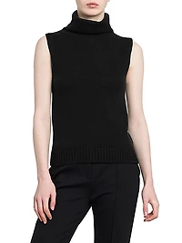 Sleeveless Turtleneck Top