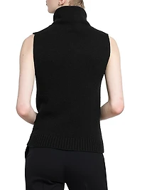 Sleeveless Turtleneck Top