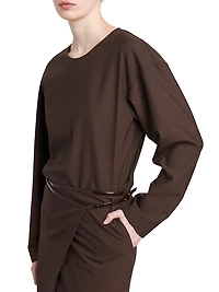 Belted Midi-Dress