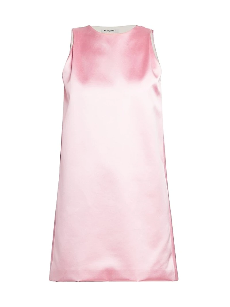 Duchess Satin A-Line Minidress