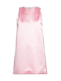 Duchess Satin A-Line Minidress
