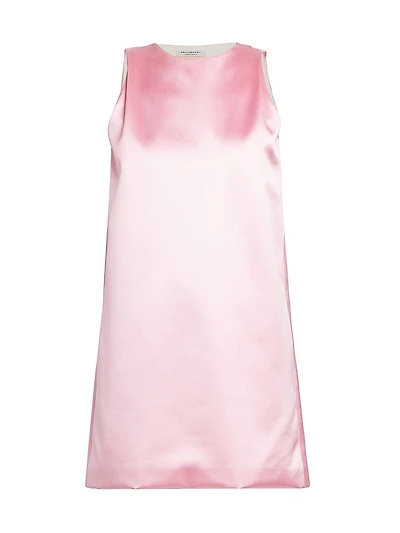 Duchess Satin A-Line Minidress