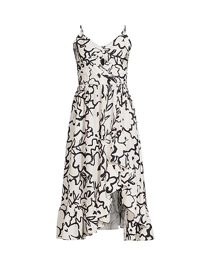 Floral Sleeveless Midi-Dress