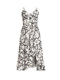 Floral Sleeveless Midi-Dress