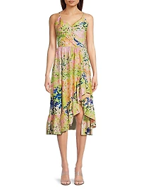 Floral Sleeveless Midi-Dress