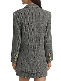 Riva Tweed Double-Breasted Blazer