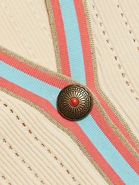 Irvin Pointelle Cropped Cardigan