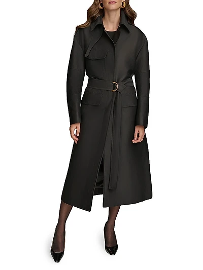 Safari Sateen Trench Coat