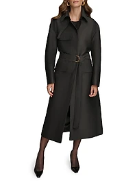Safari Sateen Trench Coat