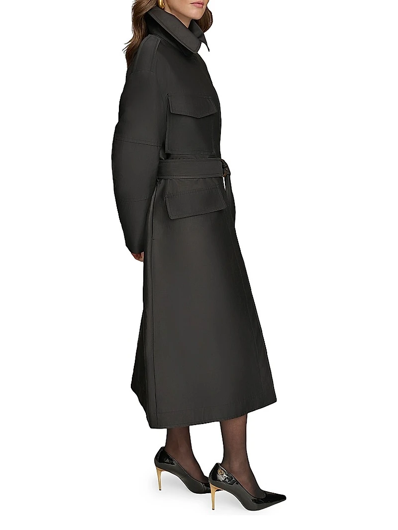 Safari Sateen Trench Coat