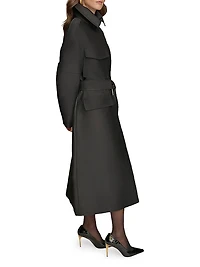 Safari Sateen Trench Coat