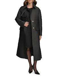 Safari Sateen Trench Coat