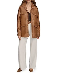 Leather Field Jacket