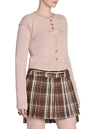 Kileno Wool-Cashmere Layered Sweater